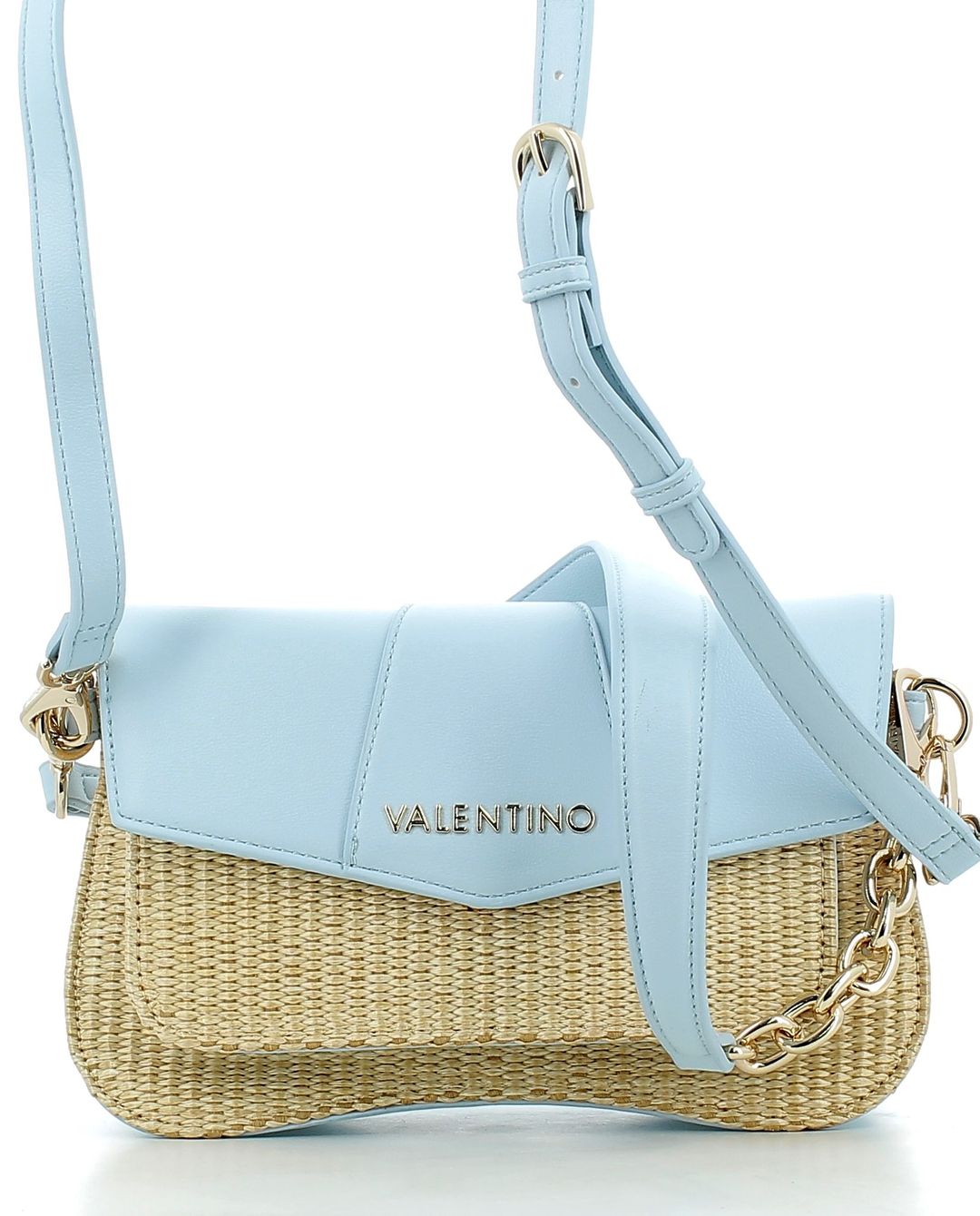 Borsa Valentino donna S8NP13PAP25 AZZURRO-NATURA