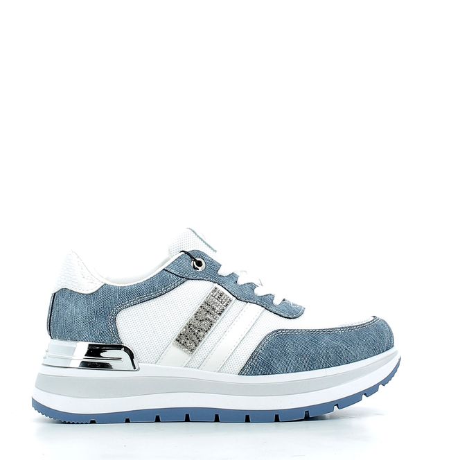 Scarpe Basile donna 4838P25 BIANCO BLUE