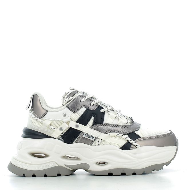 Scarpe Buffalo donna 1636636P26 CREAM SILVER
