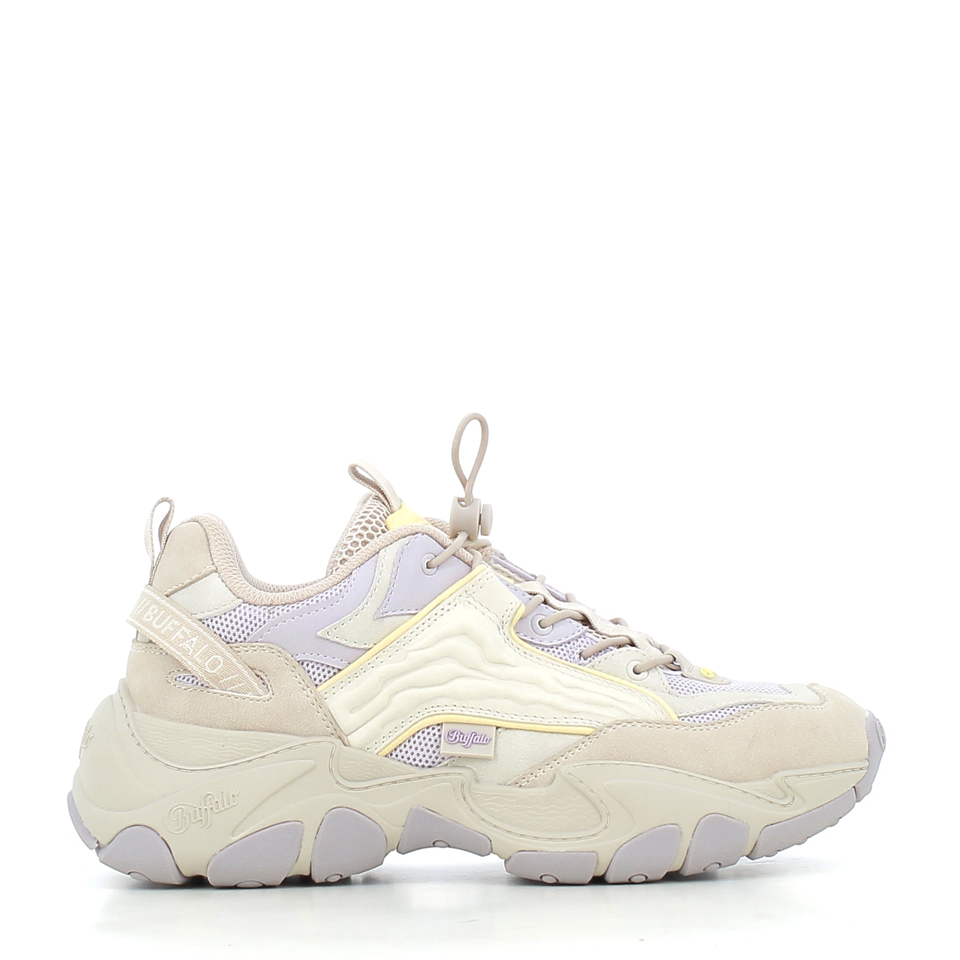 Women's Buffalo shoes 163672P26 BEIGE PURPLE
