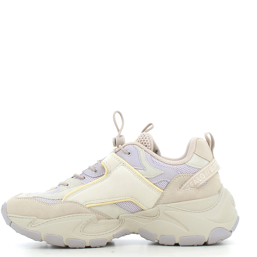 Women's Buffalo shoes 163672P26 BEIGE PURPLE