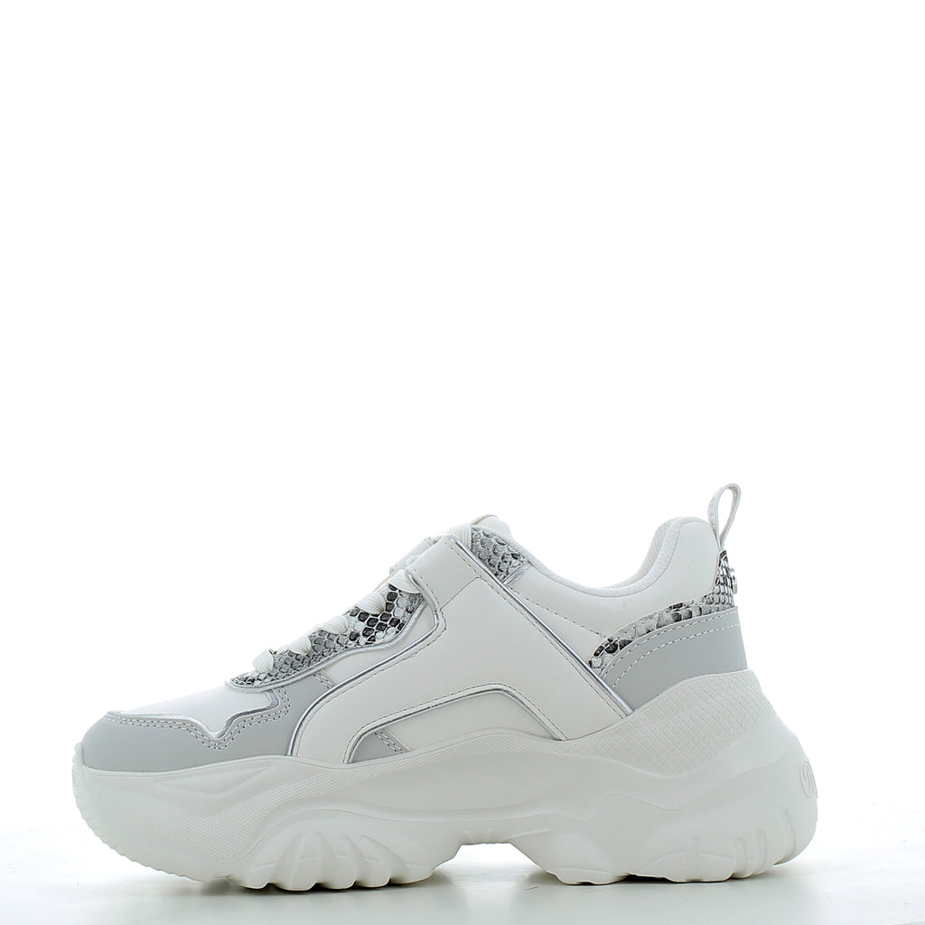 Buffalo women's shoes 1636672P26 WHITE GREY