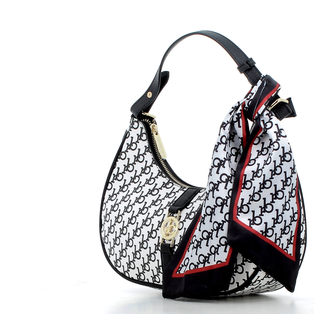 Borsa RoccoBarocco donna 2417P26     WHITE BLACK