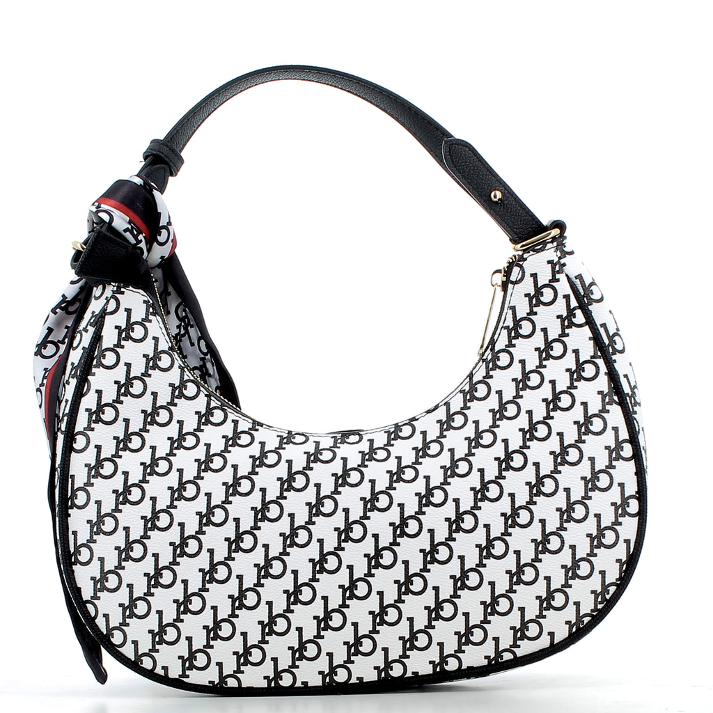 Borsa RoccoBarocco donna 2417P26     WHITE BLACK
