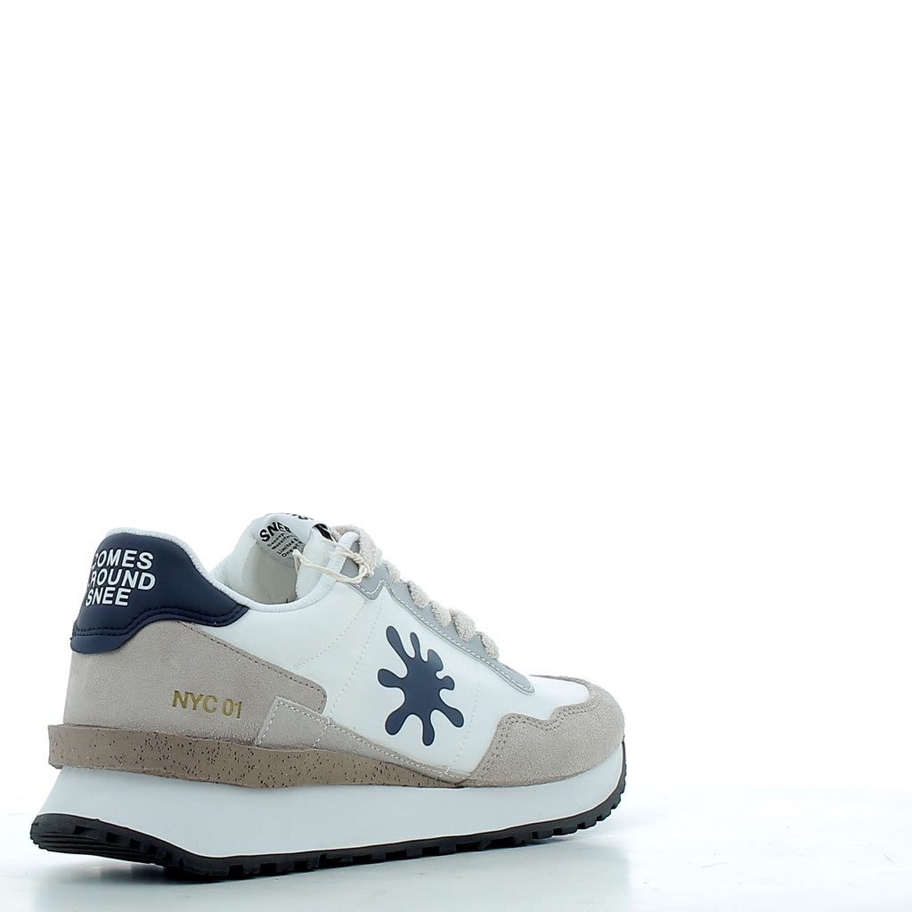 Scarpe Snee uomo NEWYORKP26  WHITE BLU