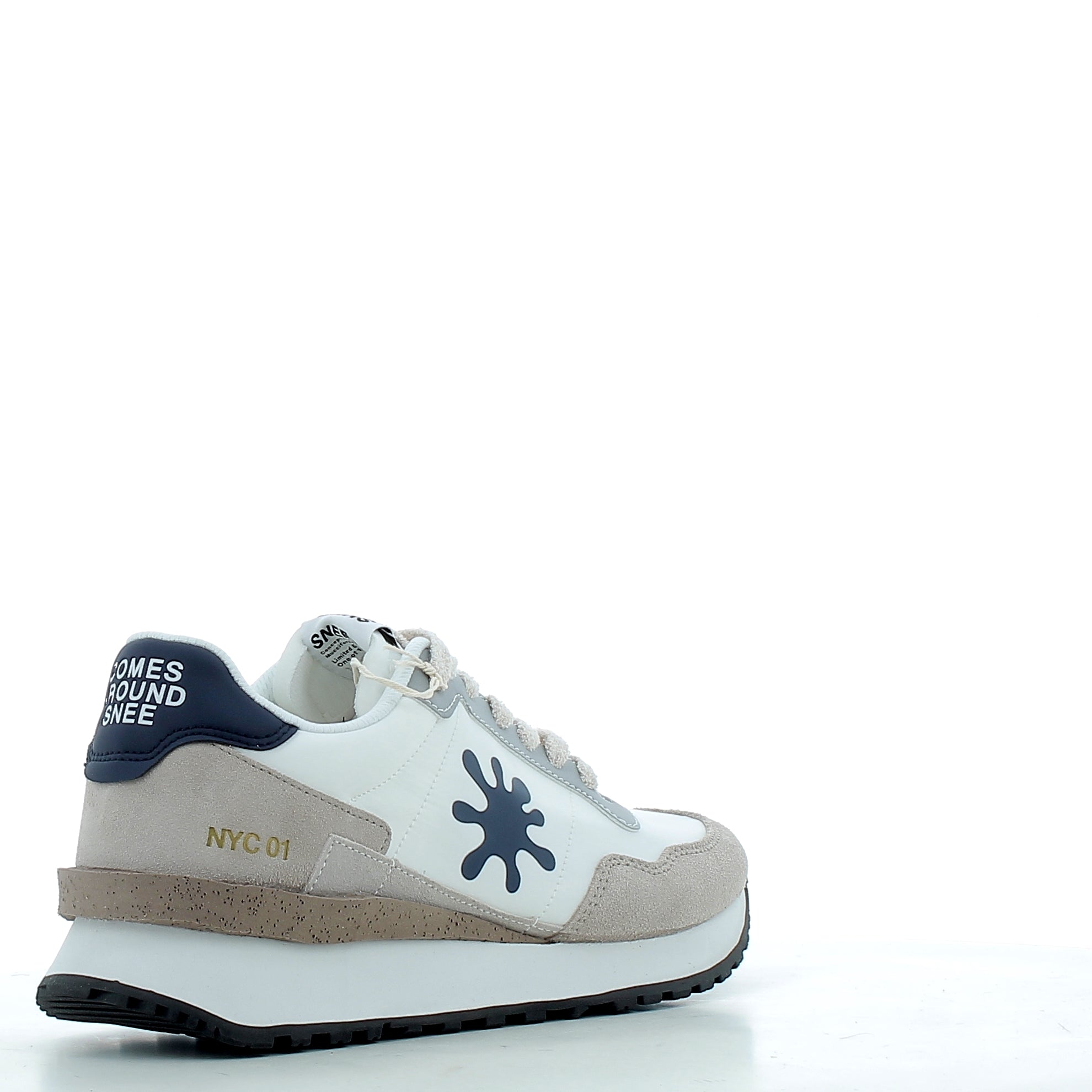 Scarpe Snee uomo NEWYORKP26  WHITE BLU