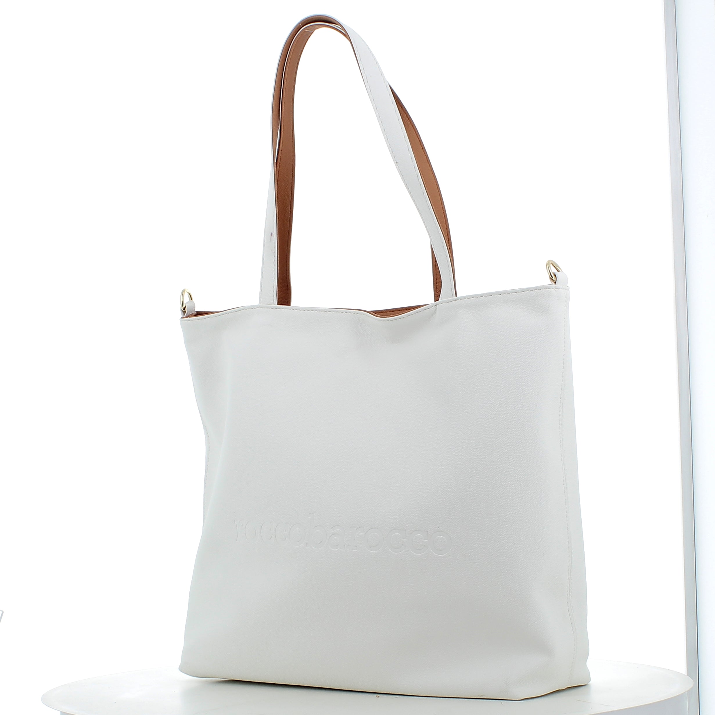 Borsa RoccoBarocco donna 241009P26   BROWN WHITE